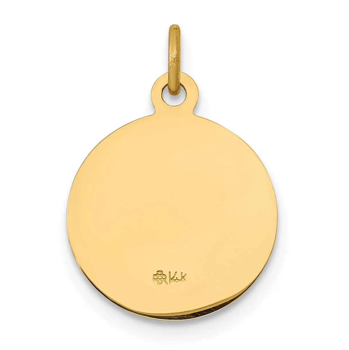 14k Yellow Gold Saint John Medal Pendant