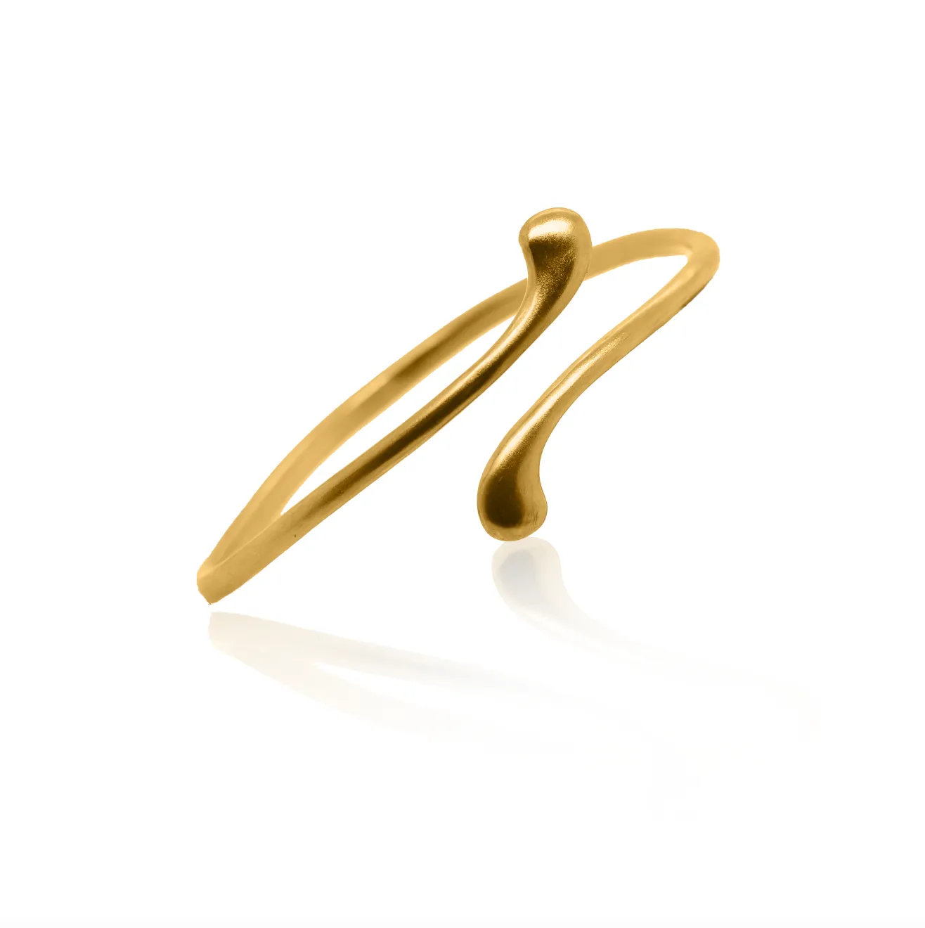 24Kt Gold Molten Droplet Bangle