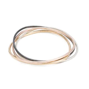 4-Loop Four-Color Interlocking Bracelet