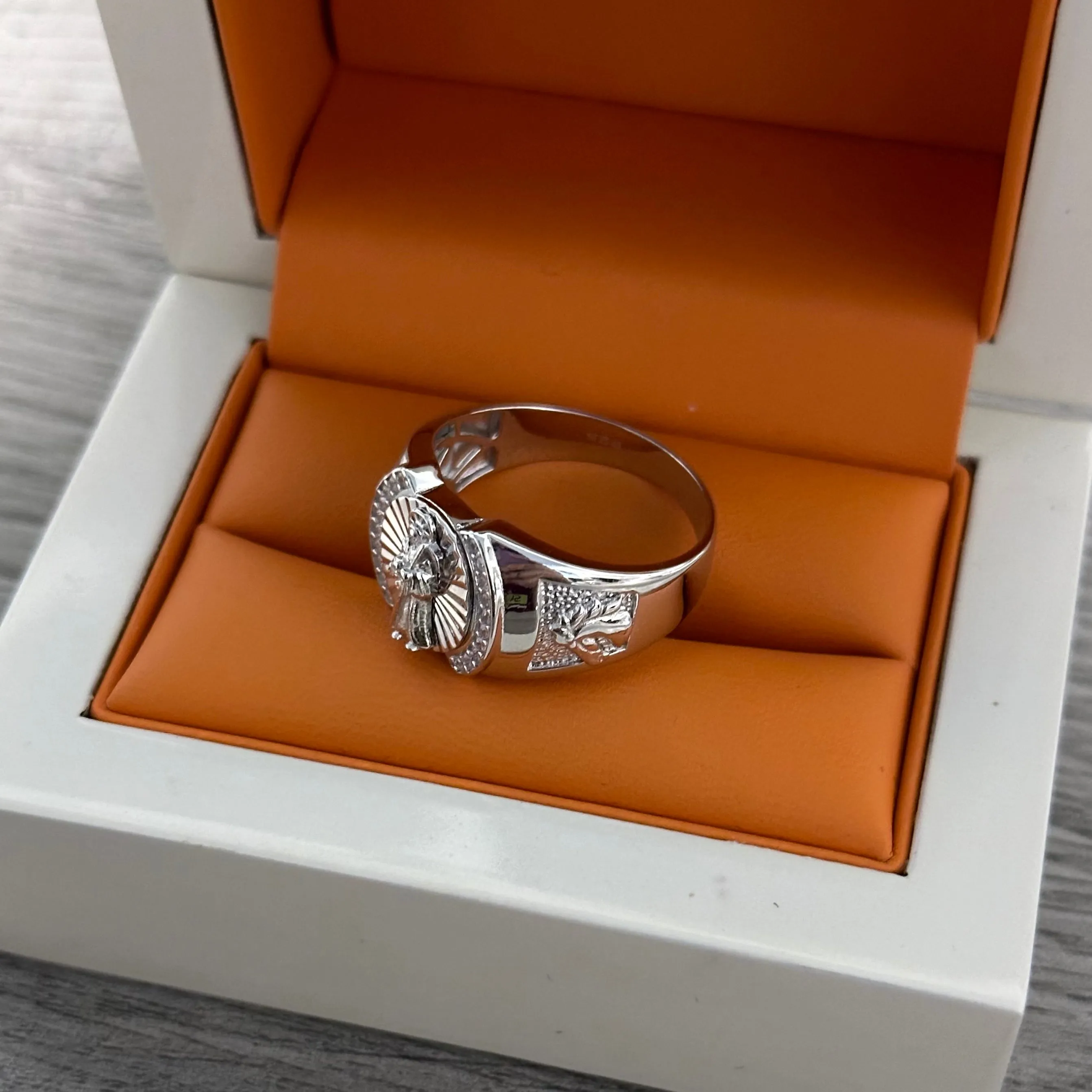 925 Silver Santa Muerte Ring 02