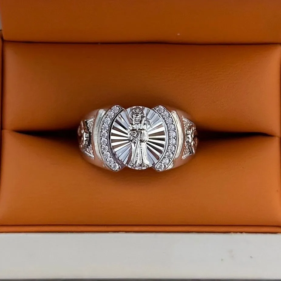 925 Silver Santa Muerte Ring 02