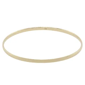 9ct Yellow Gold 3mm Bangle