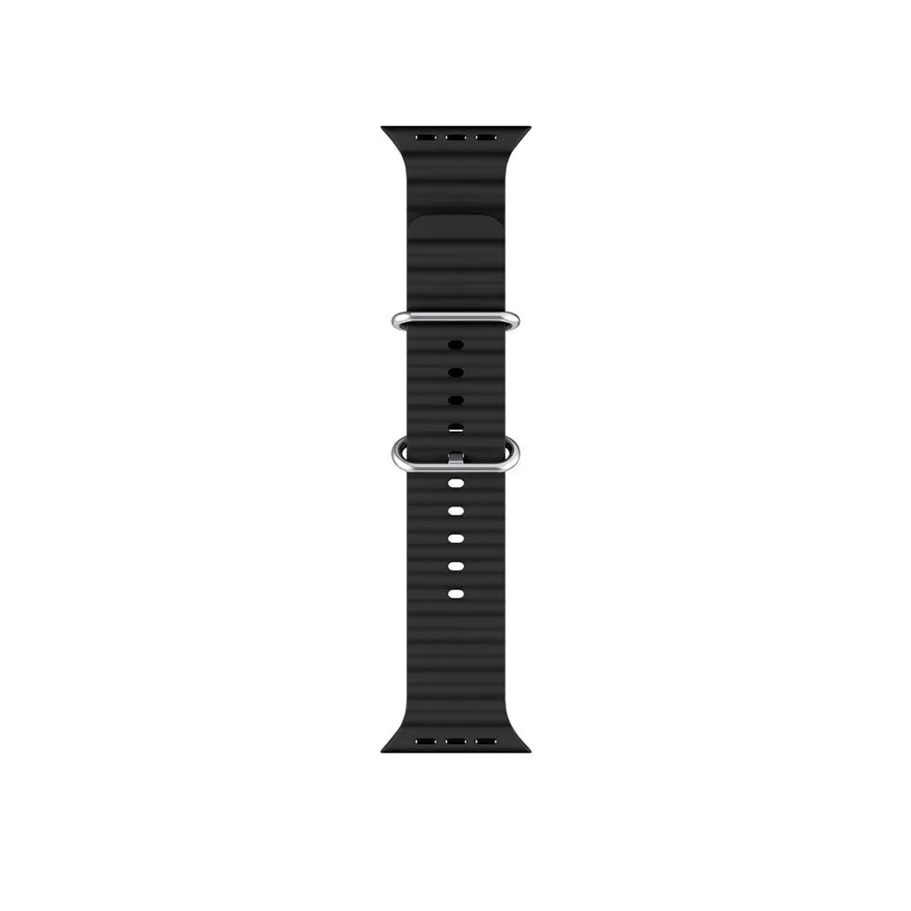 Apple Watch (38/40/SE/41/42mm) Epico Ocean Silikone Rem - Sort