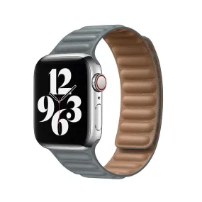 Apple Watch 41mm / 40mm / 38mm | Leather Magnetic Loop Watch Band Strap | Grey