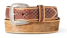 Ariat Diamond Embossed Calf Hair Belt