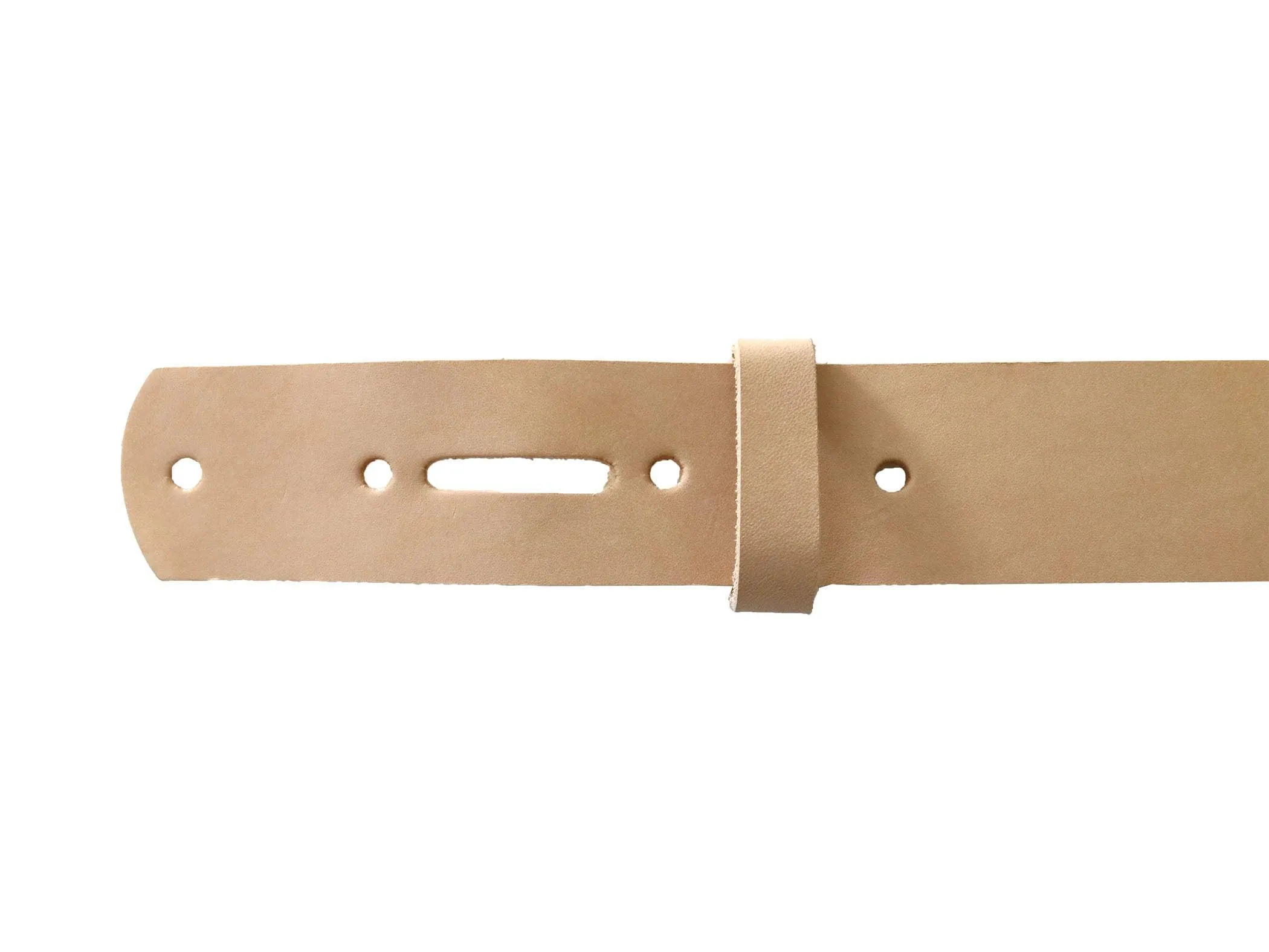 Extra Heavy 10-14 oz Vegetable Tanned Leather Belt Blank w/ Matching Keeper | 60"-70" Length