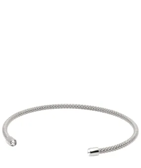 Gift Packaged 'Gretel' 925 Silver & Cubic Zirconia Chainmail Bangle