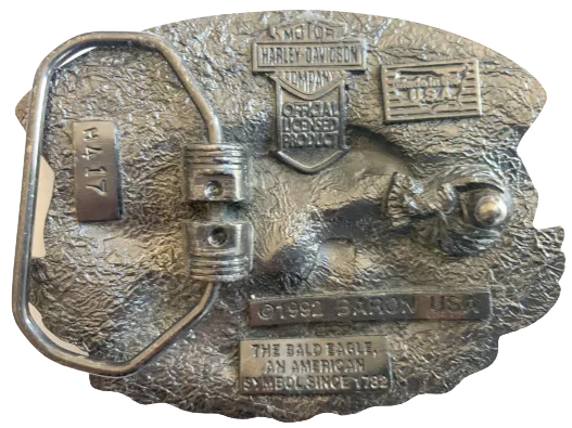 Harley Davidson American Pride Silver Belt Buckle