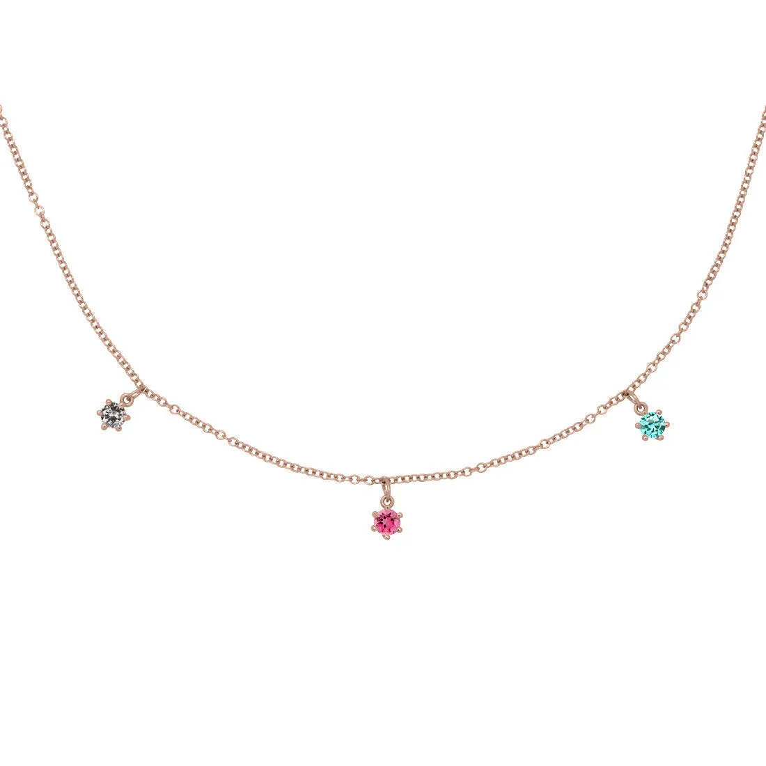 Libra Zodiac Fringe Necklace