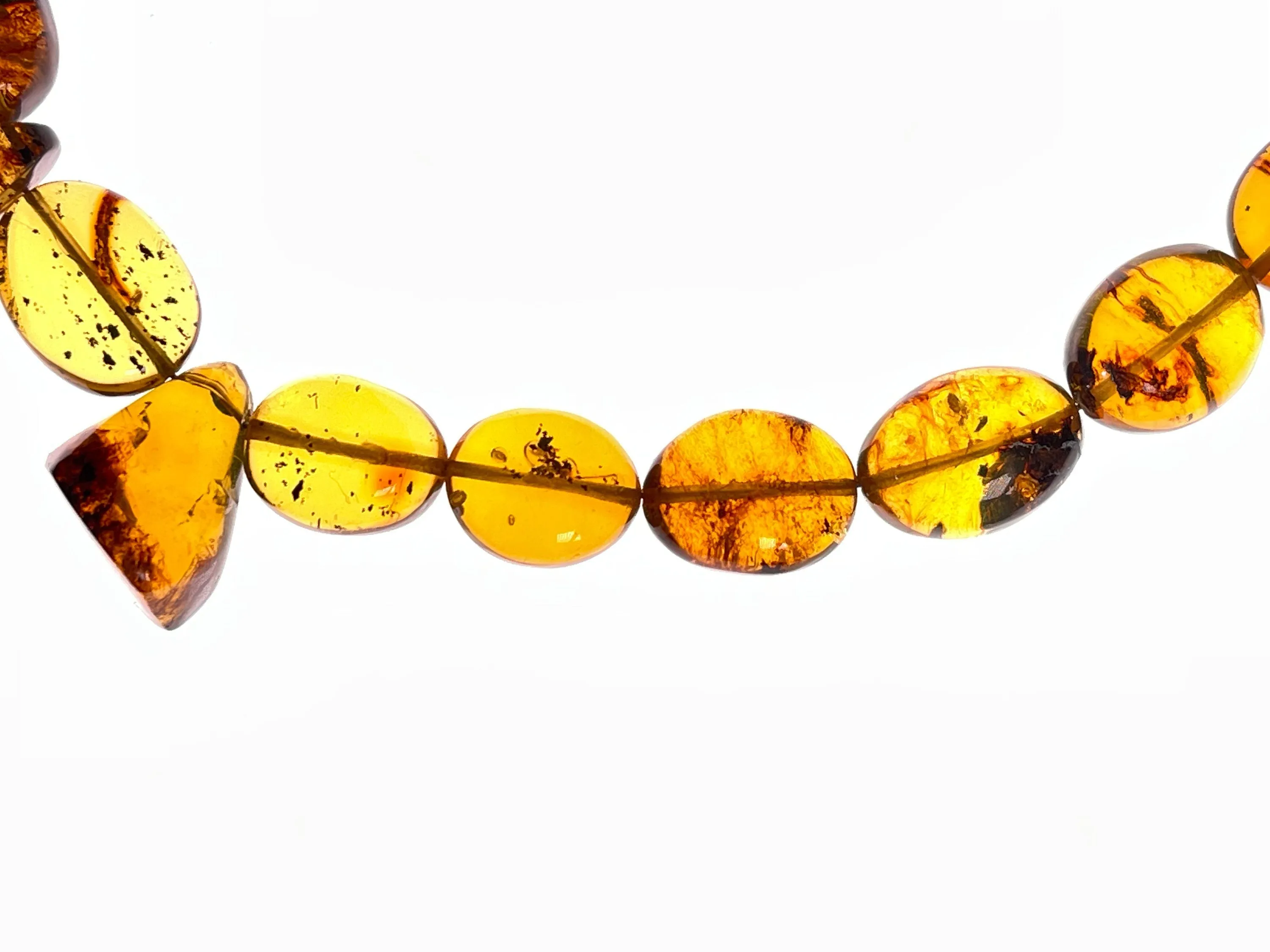 Mexican AMBER Crystal Necklace - Beaded Necklace, Handmade Jewelry, Healing Crystals and Stones, 48563
