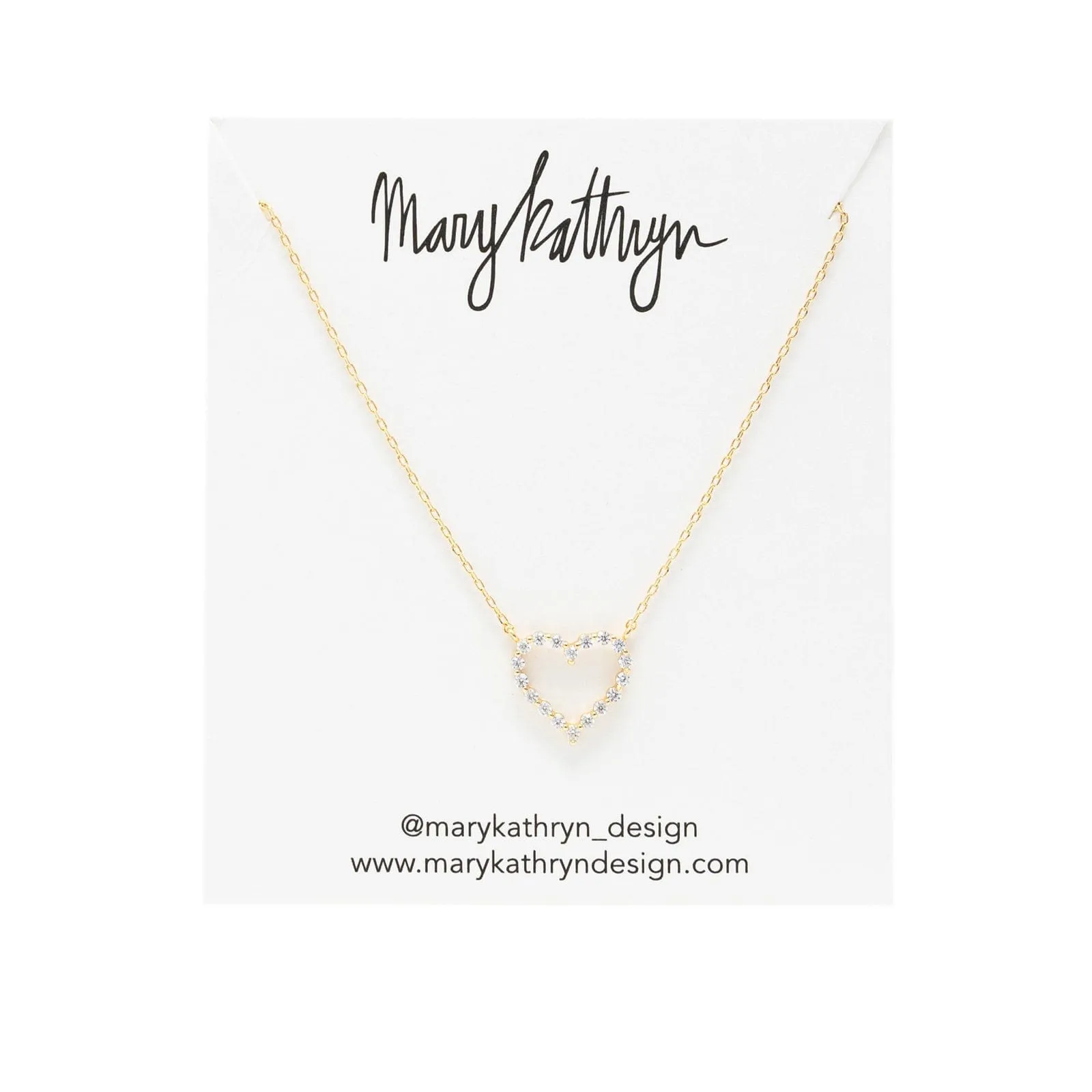 Mini Amber Heart Necklace