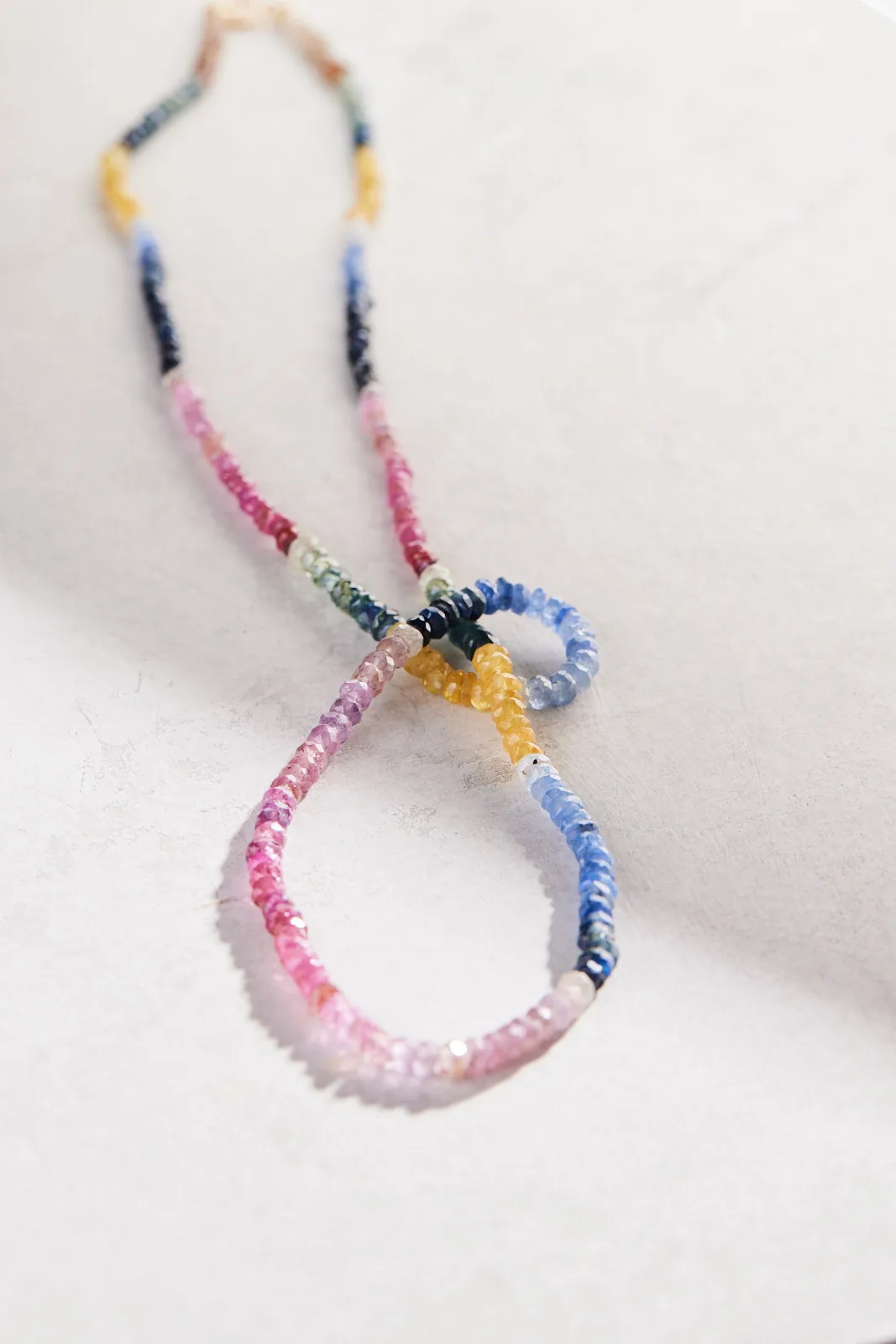 Rainbow Sapphires Necklace