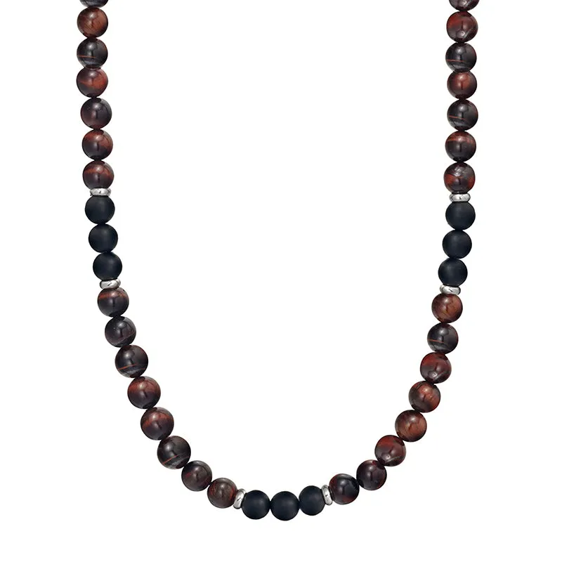 RED TIGER EYE NECKLACE