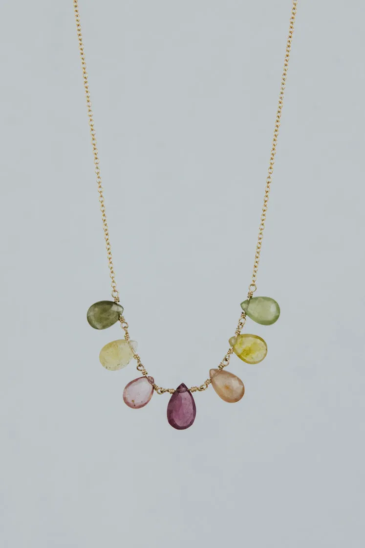 Sapphire Crown Jewels Necklace