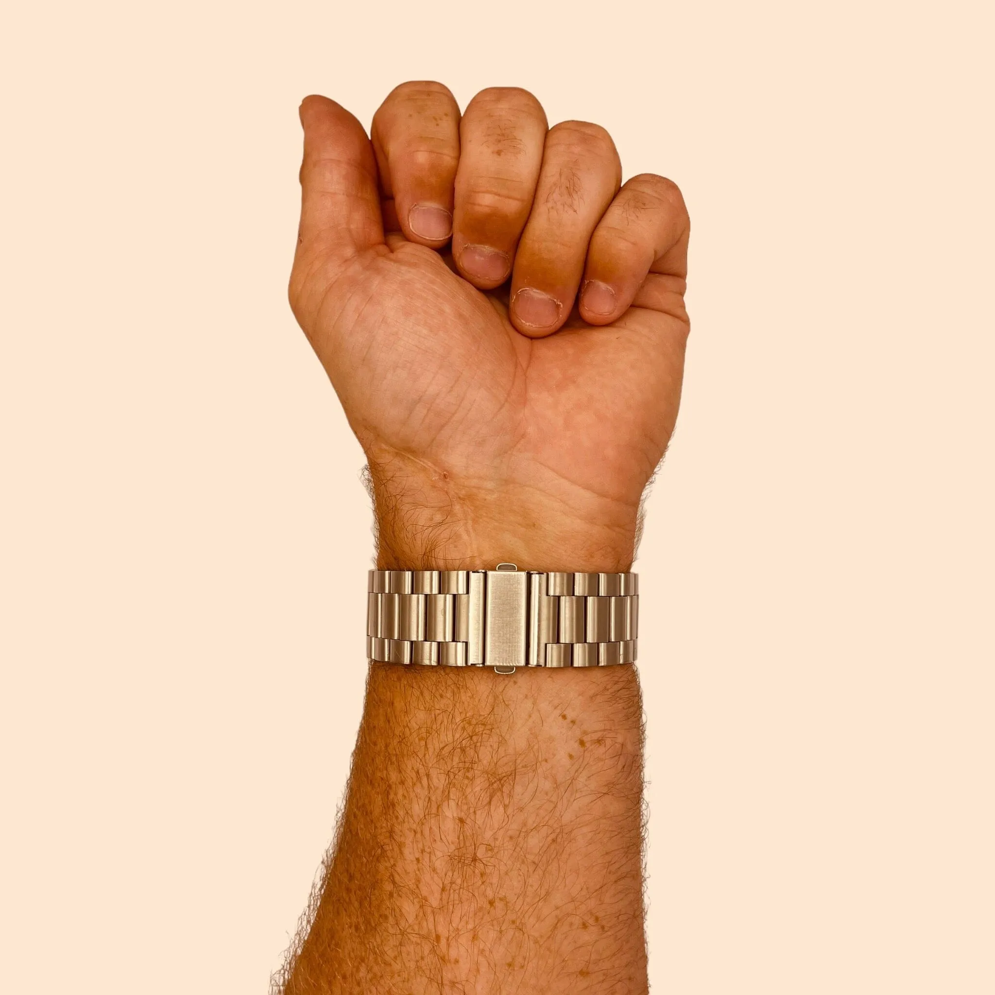 Stainless Steel Link Watch Strap Compatible with the Samsung Galaxy Watch 5 (40 & 44mm)