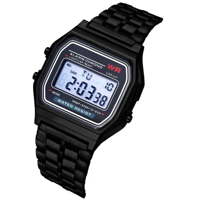 Strap Watche Luxury Rose Gold Watch Women Men Business Clock Multifunction LED Sports Digital Men Erkek Reloj Relogio
