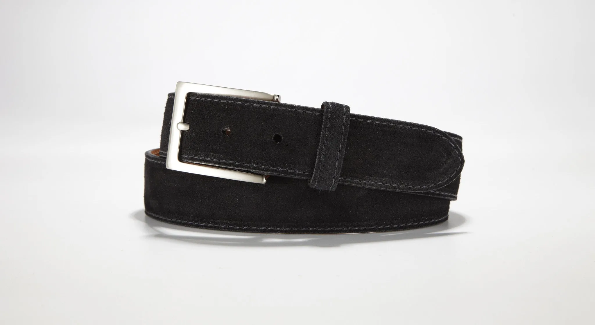 Suede Leather 1 3/8" - 35mm (Tan)
