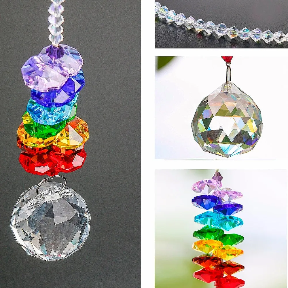 Sun Catcher Chandelier Crystal Ball Prisms Pendant