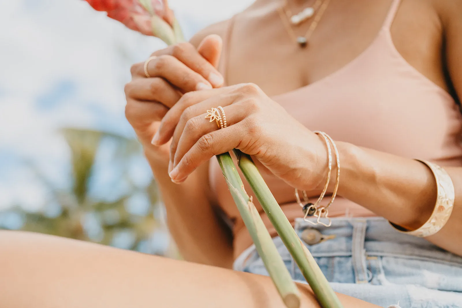 Tahitian Pearl & Heart Bangle