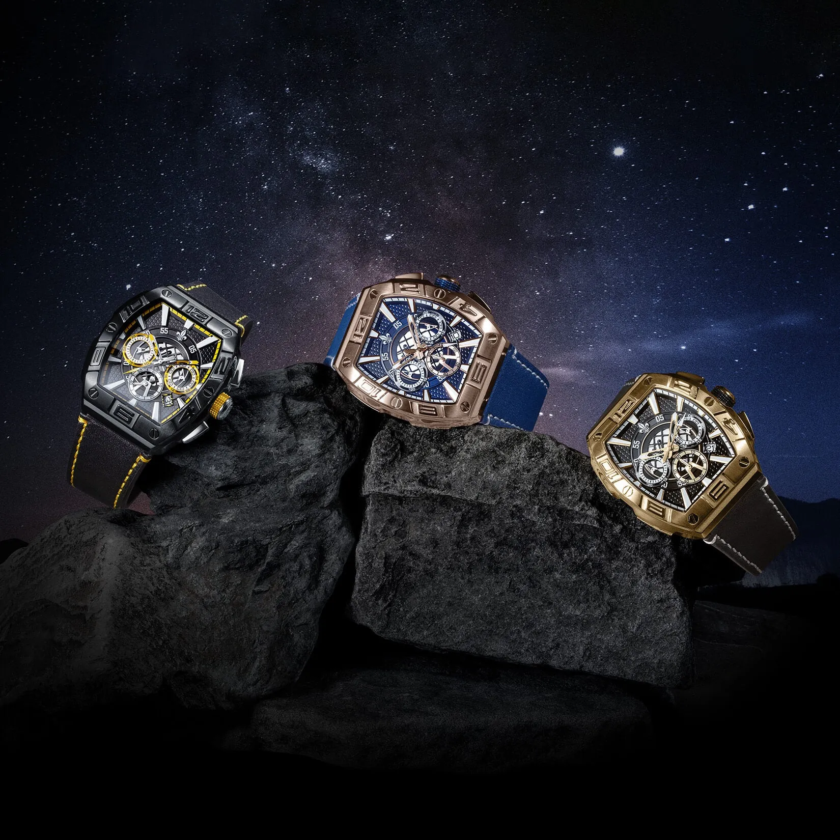 The Intrepid Chronograph - Black and Yellow