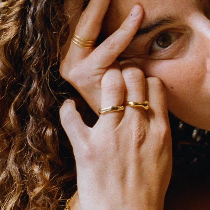THE JUNE RING - 18k gold vermeil