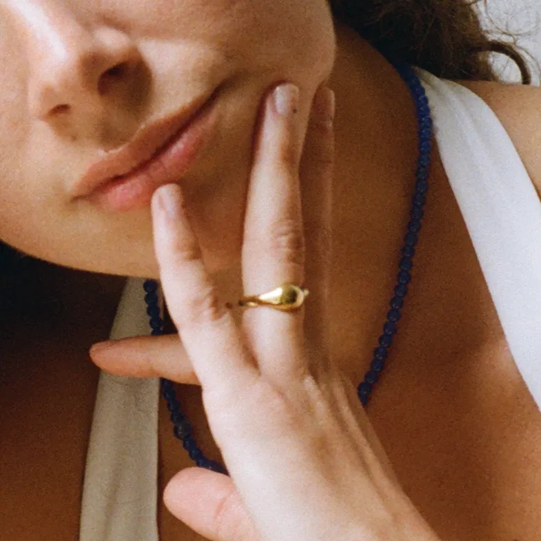 THE JUNE RING - 18k gold vermeil