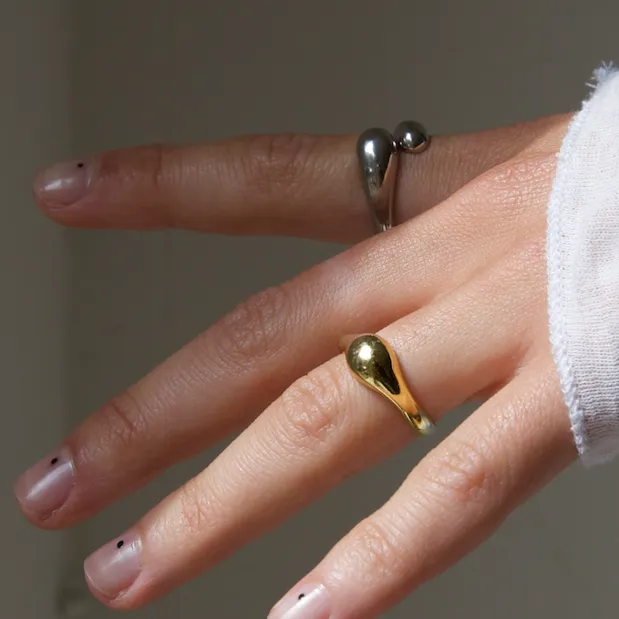THE JUNE RING - 18k gold vermeil