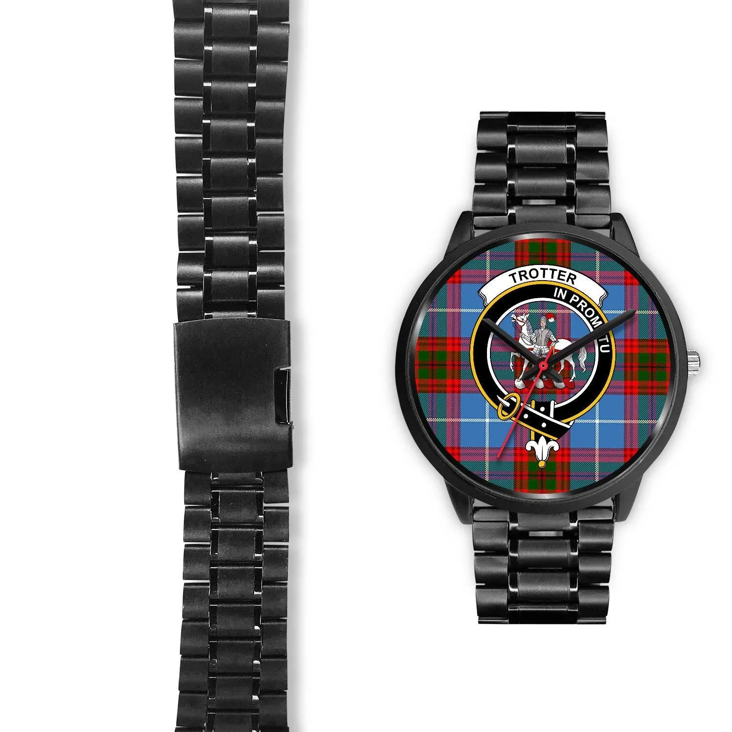 Trotter Clan Badge Tartan Black Watch