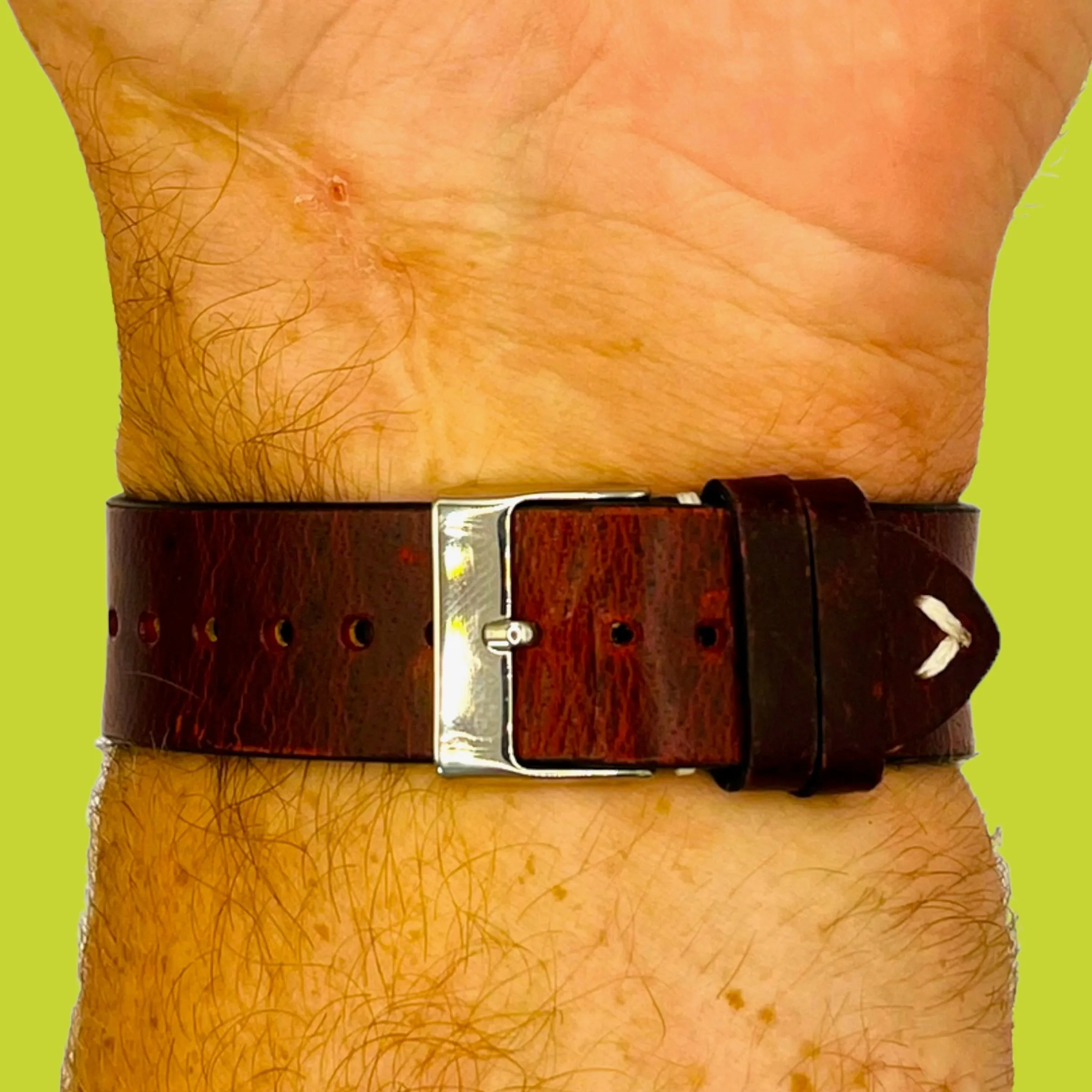 Vintage Oiled Leather Watch Straps Compatible with the Xiaomi Redmi Watch 3 Active, Lite & Youth