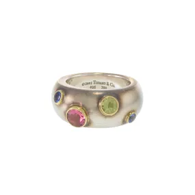 Vintage Tiffany &amp; Co. 2001 Etoile Multi-Color Gemstone Ring