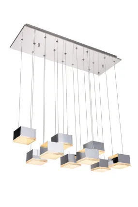 ZC121-5100D9C - Regency Lighting: Glasgow 9 Light Chrome Pendant